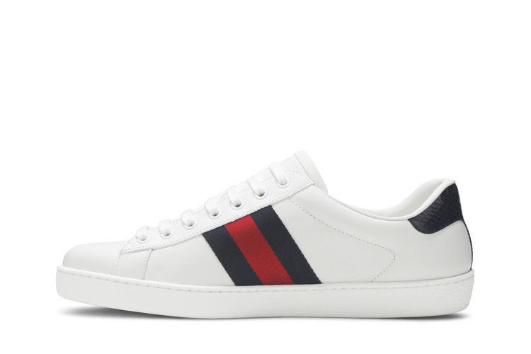 Кроссовки Gucci Ace Leather 'White Blue'