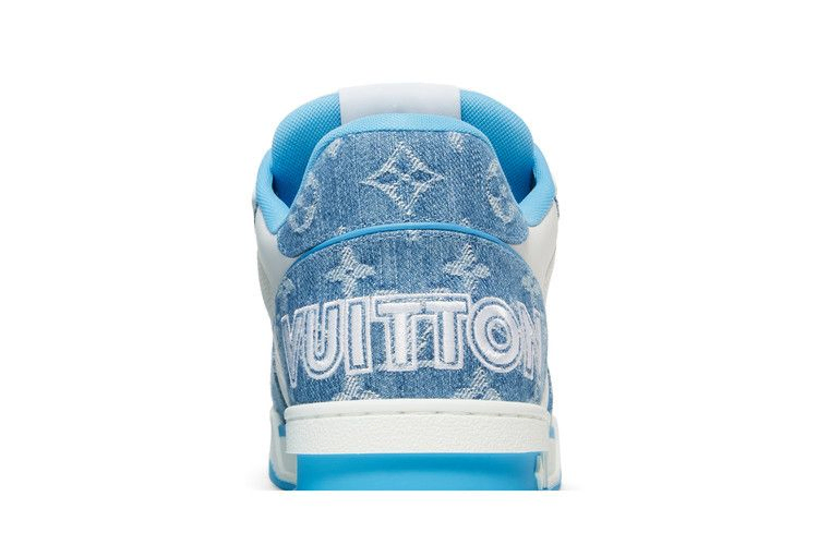 Кроссовки Louis Vuitton Trainer Low 'Velcro Strap - Light Blue Monogram Denim'