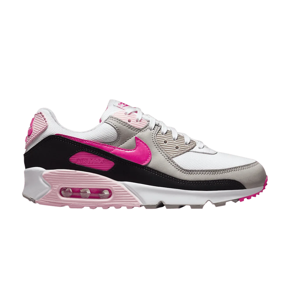 Krossovki-Nike-Wmns-Air-Max-90-White-Hyper-Pink