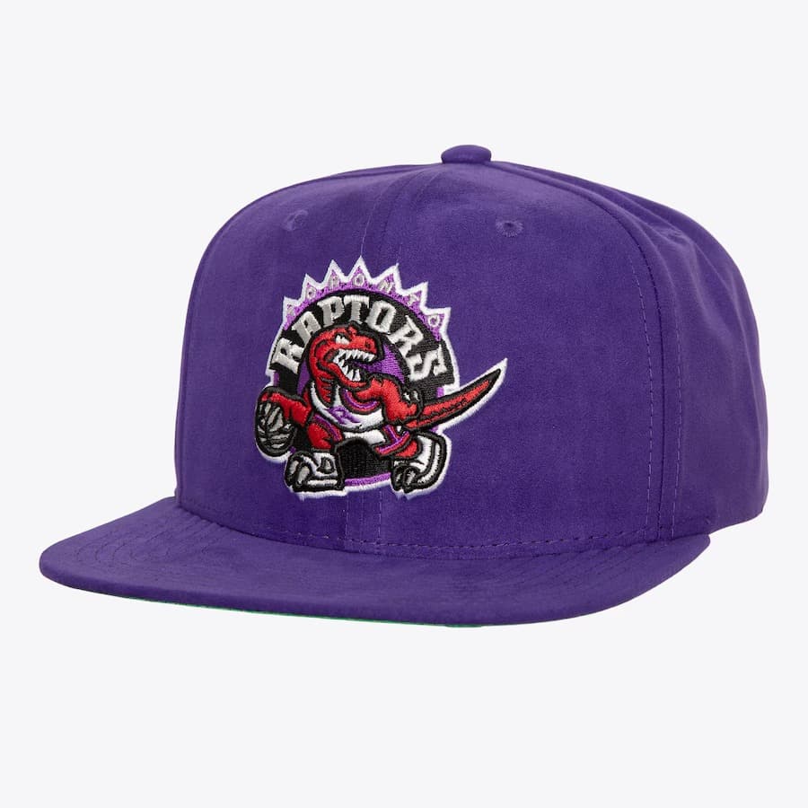 Бейсболка Mitchell & Ness Purple Toronto Raptors Hardwood Classics Sweet Suede Snapback Hat