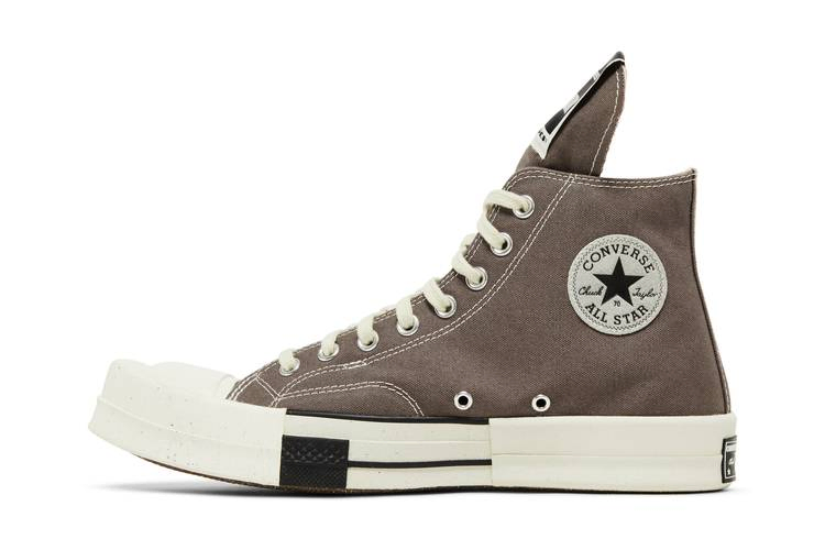 Кроссовки Rick Owens x Converse TURBODRK Chuck 70 Laceless 'Iron'