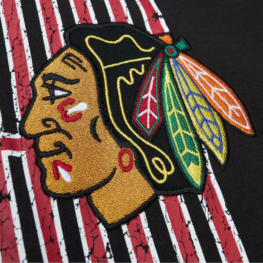 Футболка Mitchell & Ness Black Chicago Blackhawks Team OG Premium T-Shirt