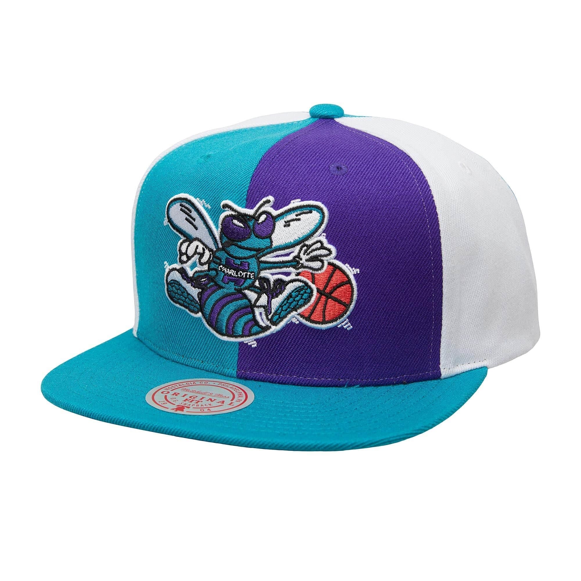Mitchell-Ness-Pinwheel-Snapback-HWC-Charlotte-Hornets-Hat