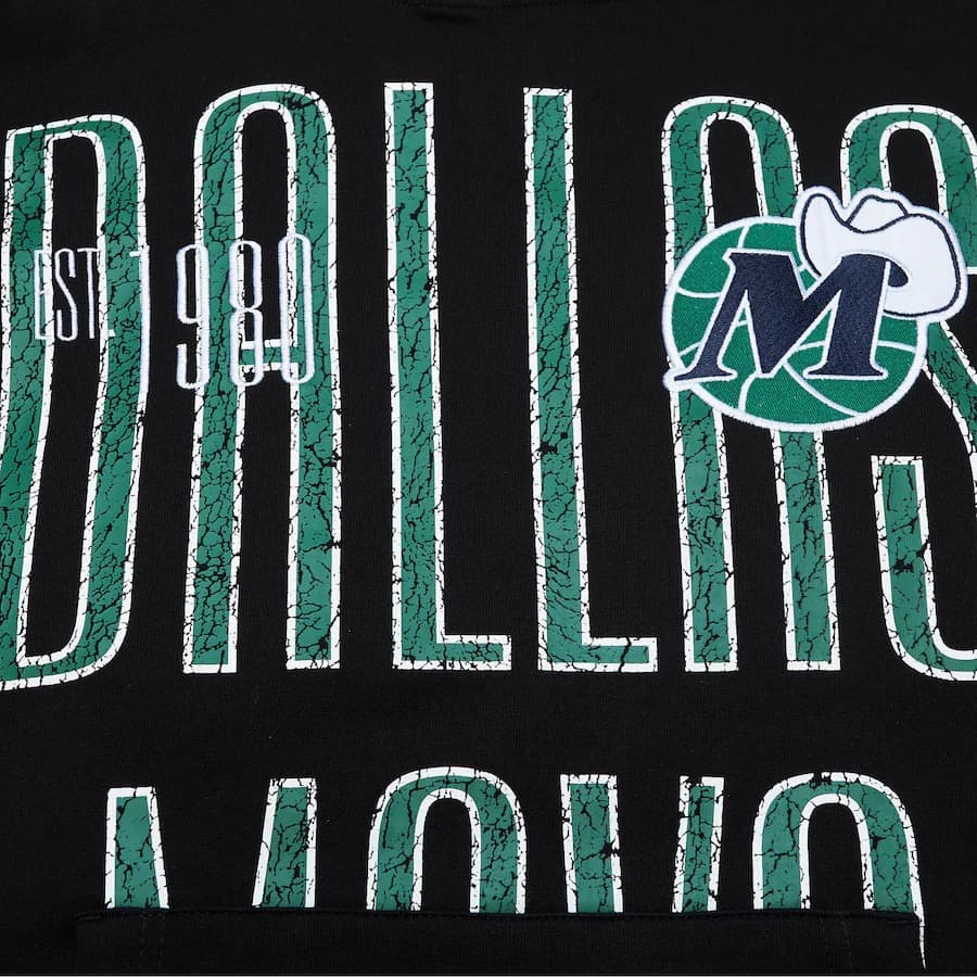 Худи Mitchell & Ness Black Dallas Mavericks Team OG Fleece Pullover Hoodie
