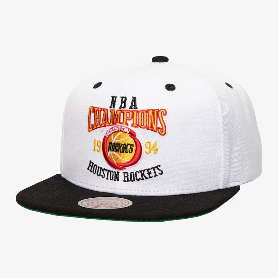 Mitchell-Ness-White-Houston-Rockets-Hardwood-Classics-Champ-Series-Snapback-Hat