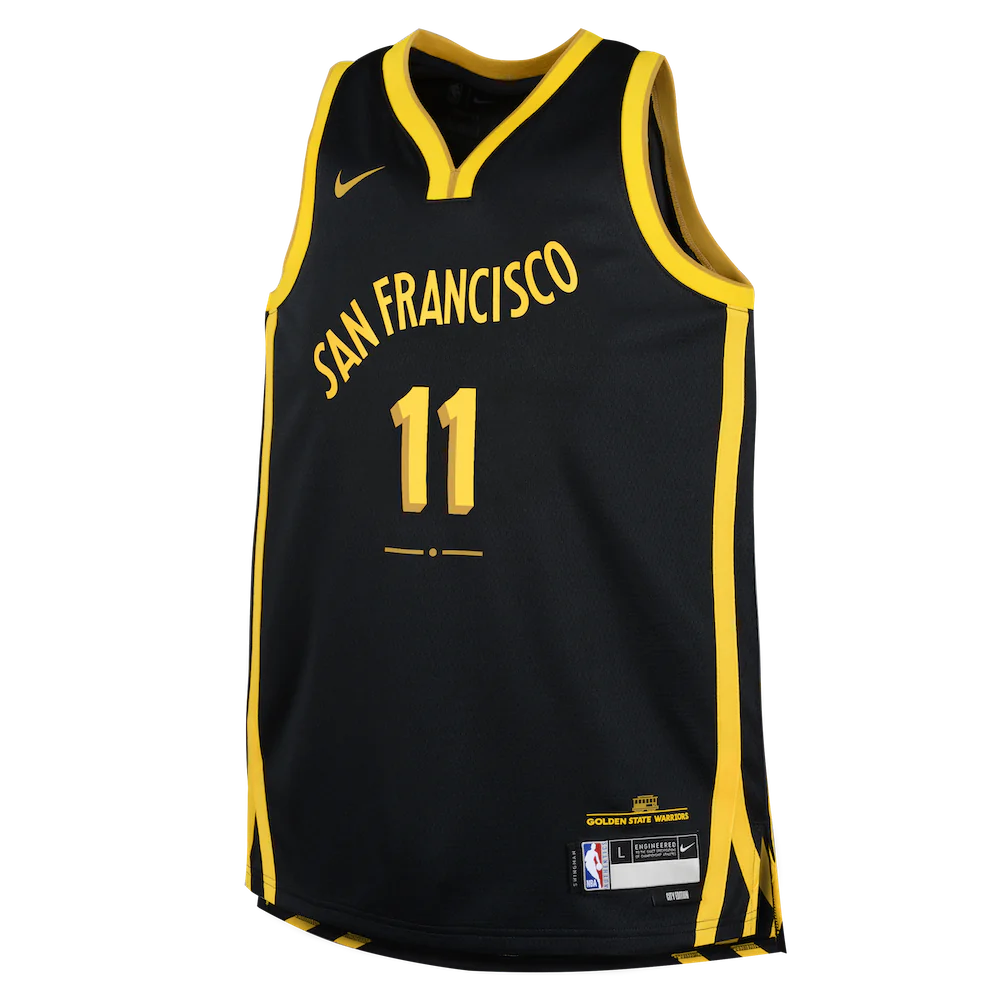 Баскетбольная джерси 2023-24 Golden State Warriors Klay Thompson #11 Youth Swingman City Edition Black Jersey
