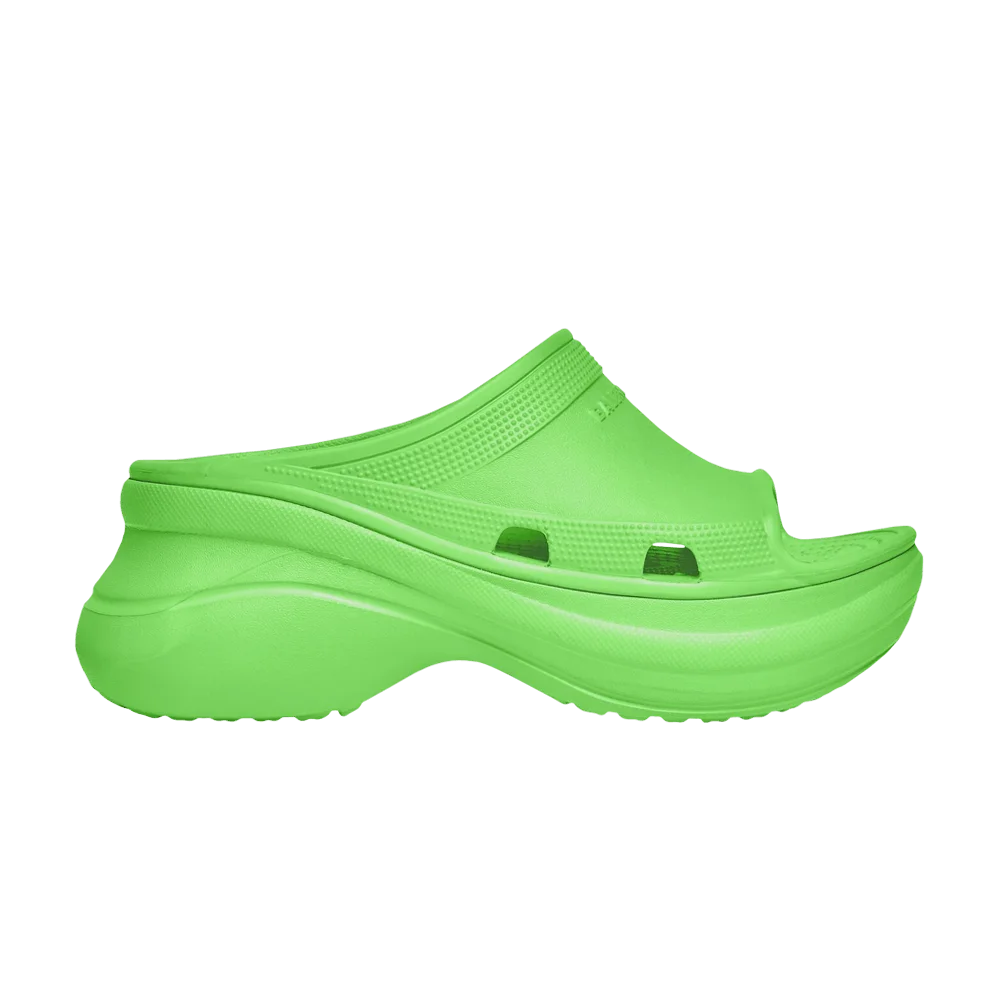 Crocs x Balenciaga Pool Slide Sandal 'Neon Green'