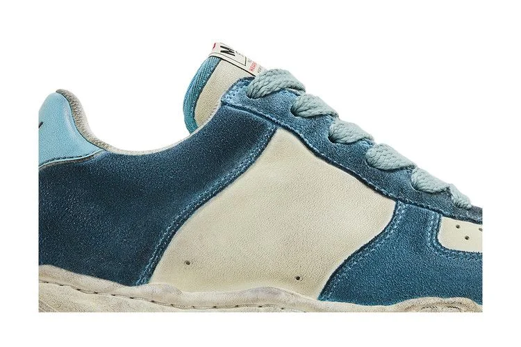 Кроссовки Maison Mihara Yasuhiro Wayne OG Sole Distressed Leather Low 'Blue White'