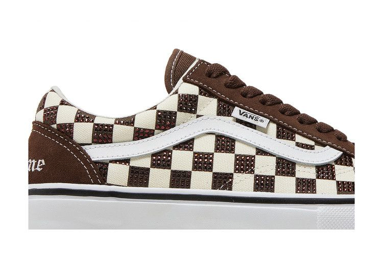 Supreme x Swarovski x Vans Skate Old Skool 'Brown'