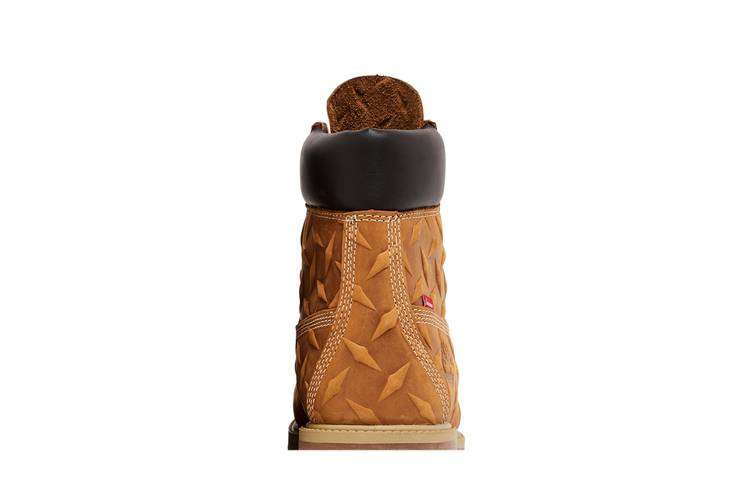 Supreme x Timberland 6 Inch Premium Waterproof Boot 'Embossed Diamond Plate - Wheat'