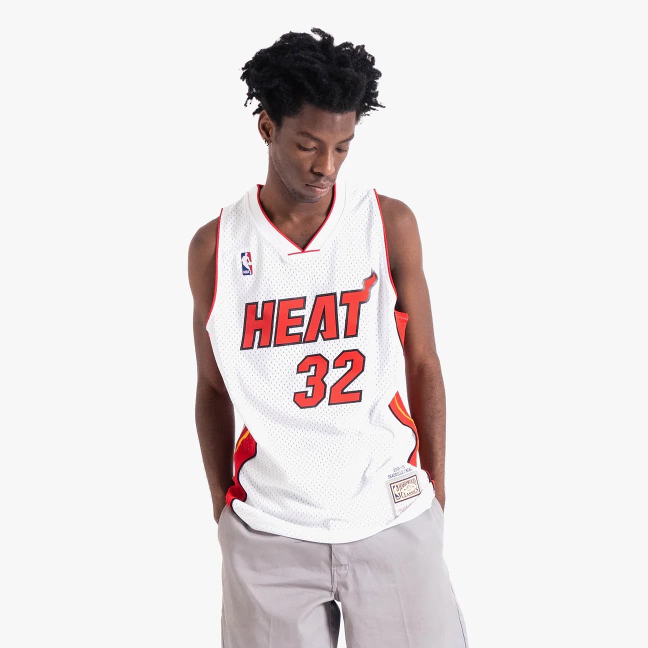Баскетбольная джерси 2005-06 Miami Heat Shaquille O’neal #32 Swingman Hardwood Classic White Jersey