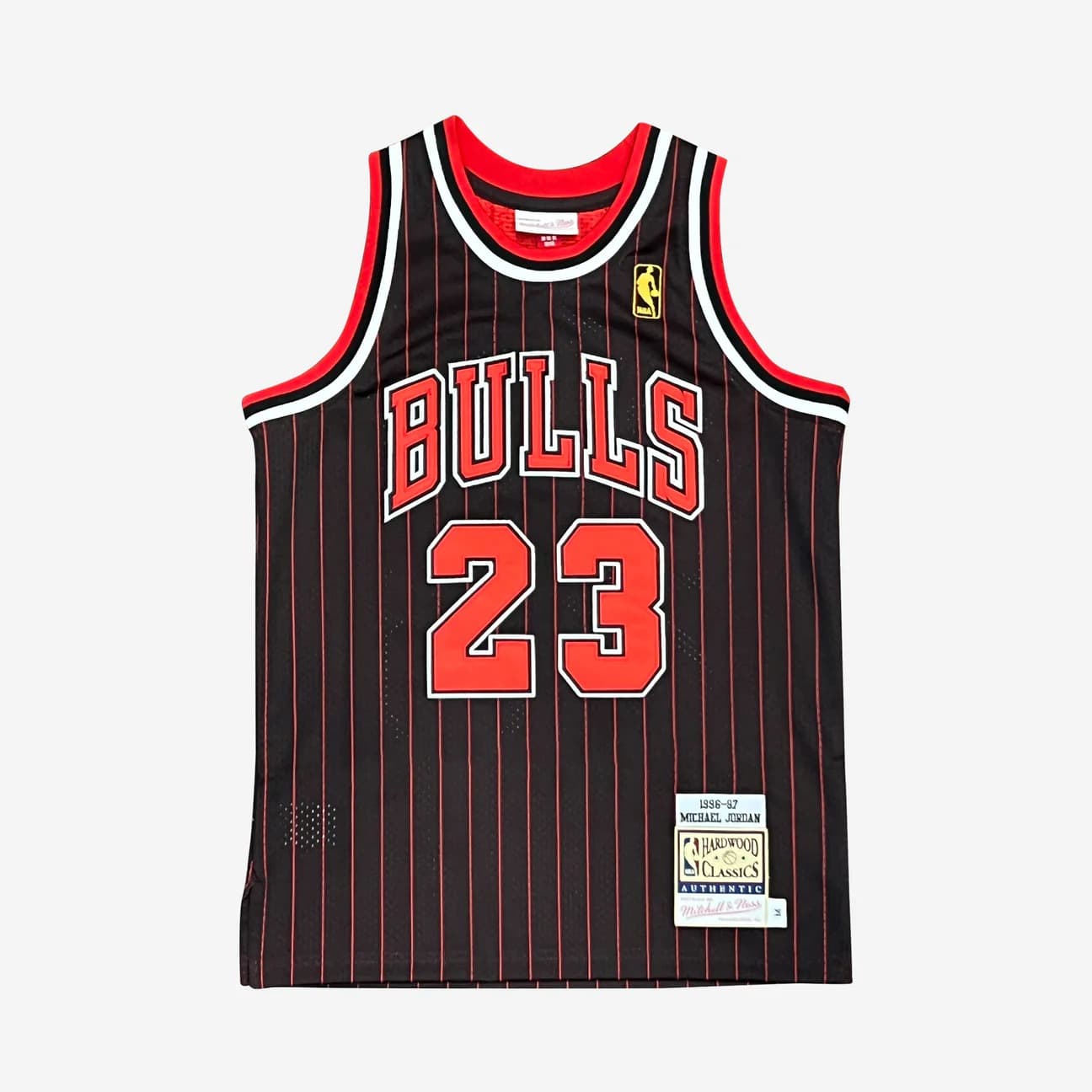 Баскетбольная джерси 1996-97 Chicago Bulls Michael Jordan #23 Youth Authentic Pinstripe Jersey