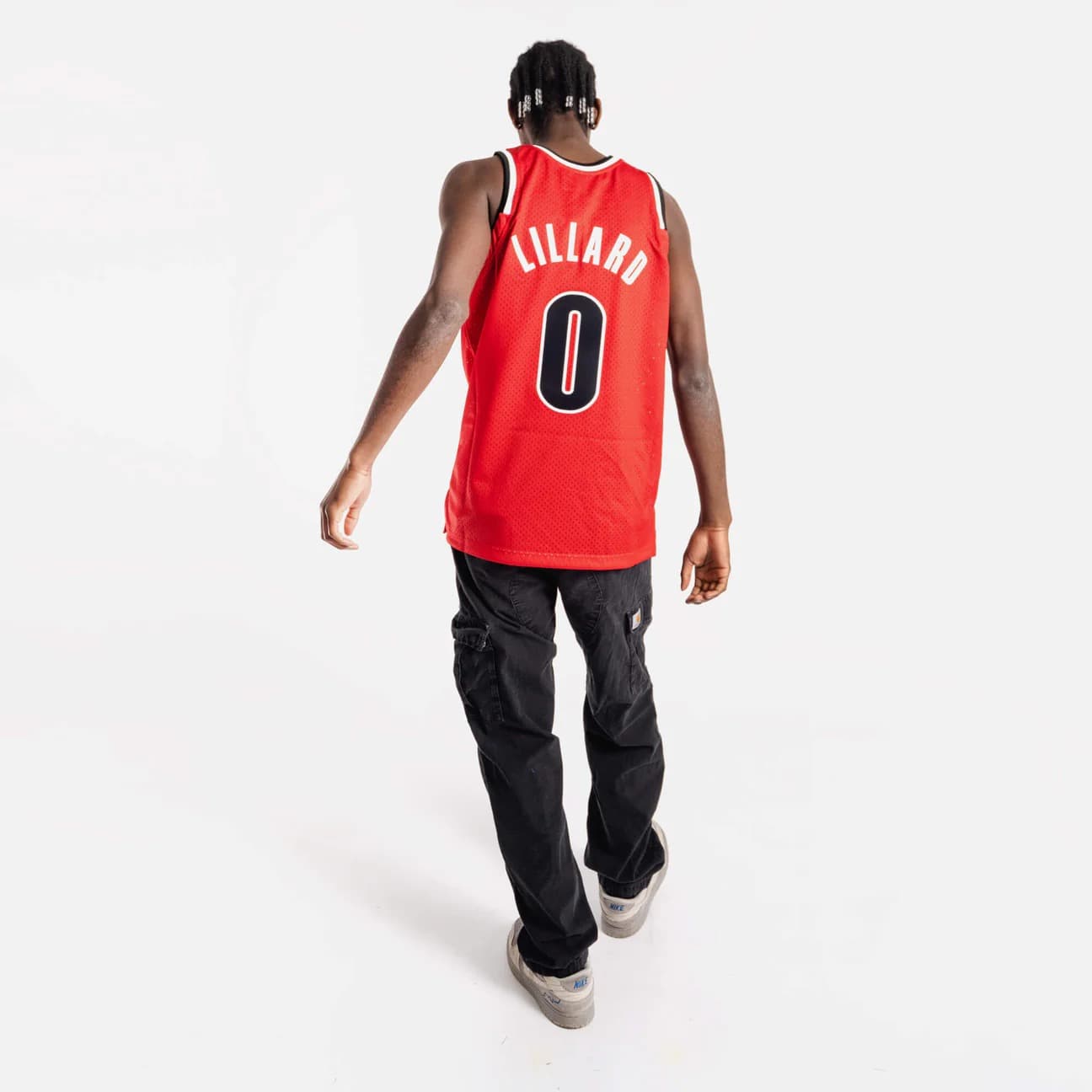 Баскетбольная джерси 2012-13 Portland Trail Blazers Damian Lillard #0 Swingman Hardwood Classics Red Jersey