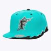 Mitchell-Ness-Teal-Florida-Marlins-Cooperstown-Collection-Rising-Tide-OG-Snapback-Hat-100x100