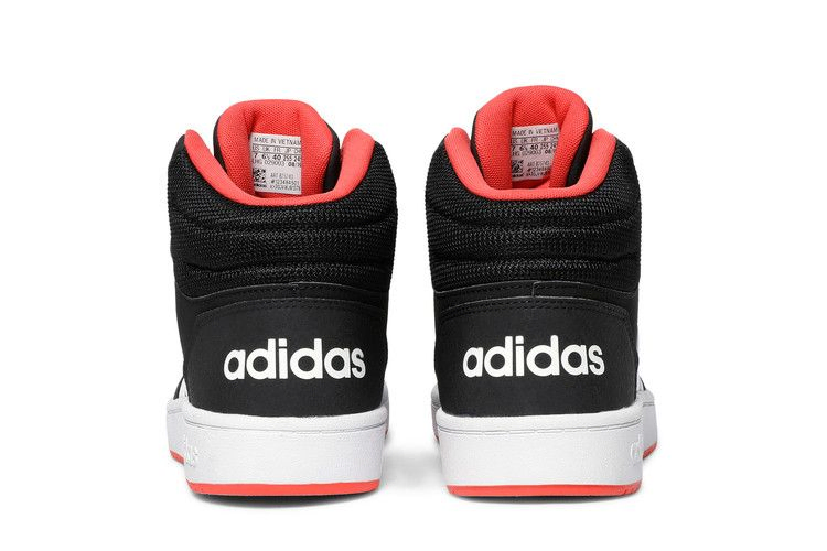 Кроссовки Adidas Hoops 2.0 Mid J 'Black Hi-Res Red'