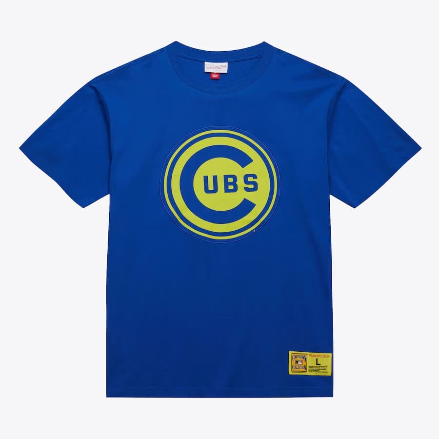 Футболка Mitchell & Ness Royal Chicago Cubs Neon Nights Premium T-Shirt