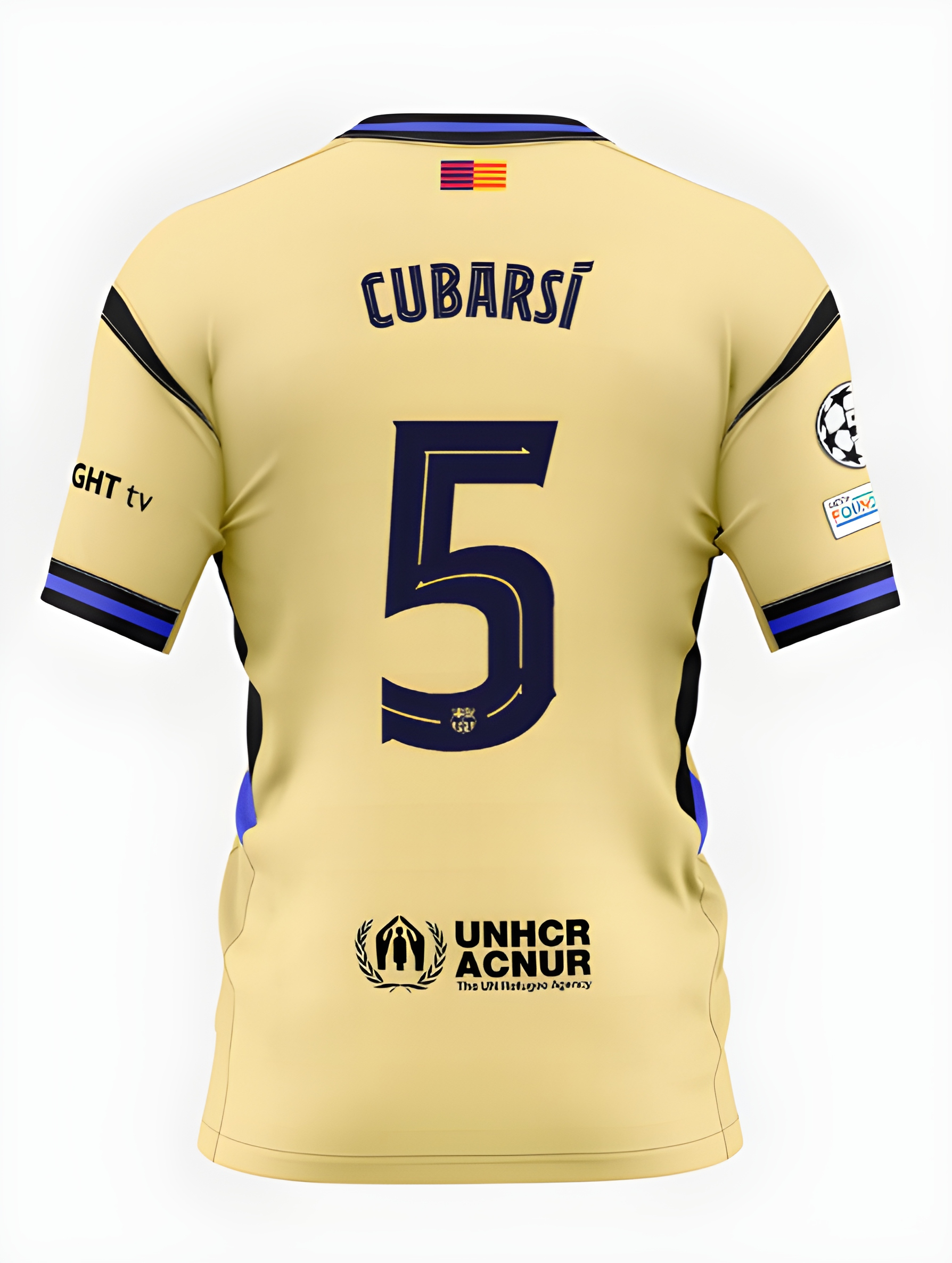 Женское футбольное джерси FC Barcelona 25/26 UCL or La Liga away jersey CUBARSÍ Player's Edition