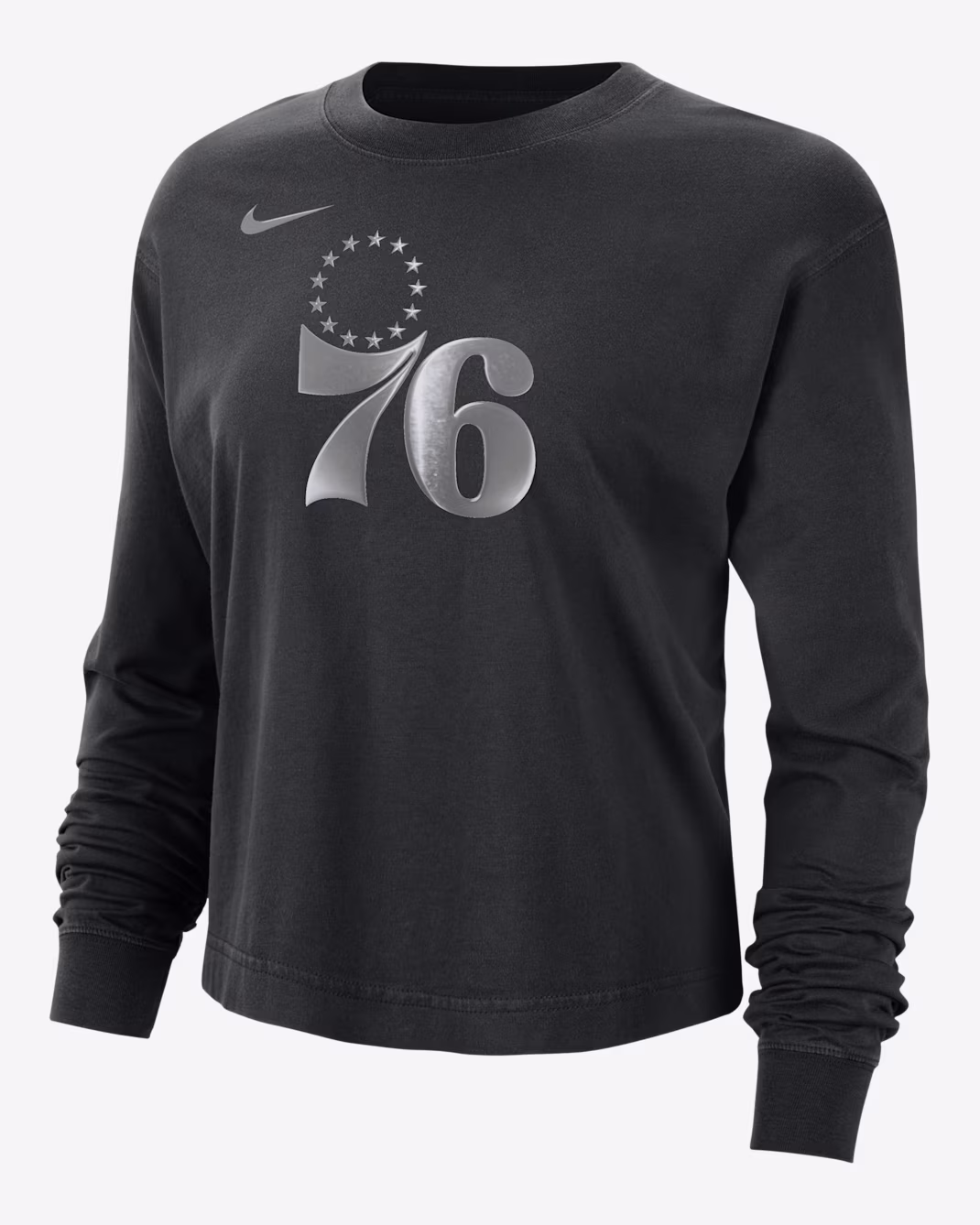 Женский лонгслив Nike NBA Philadelphia 76ers Courtside Black