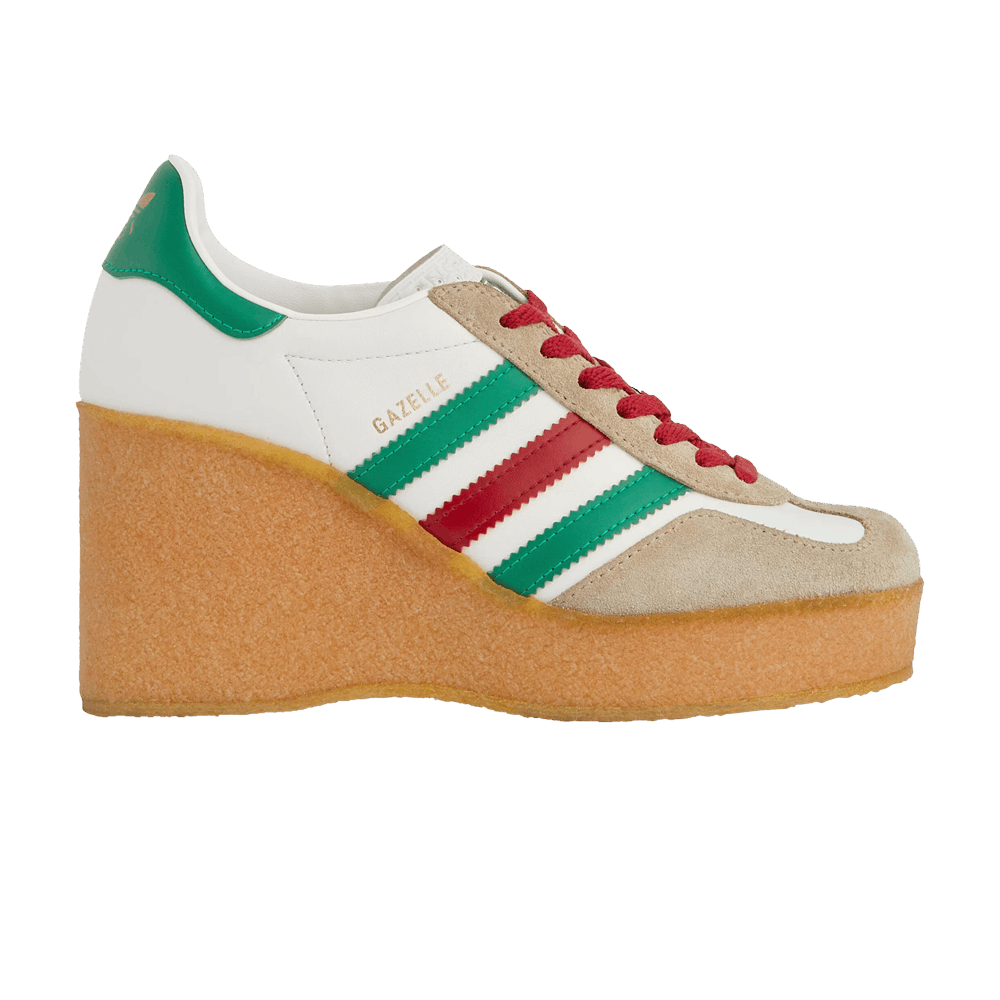 Кроссовки adidas x Gucci Wmns Wedge Gazelle 'White Green Red'