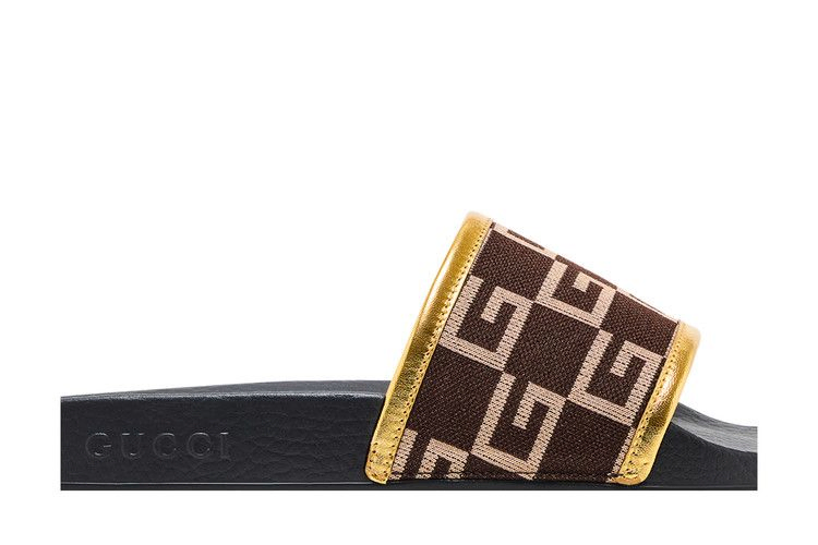 Кроссовки Gucci Pursuit 72 Knit Slide 'Brown Gold'