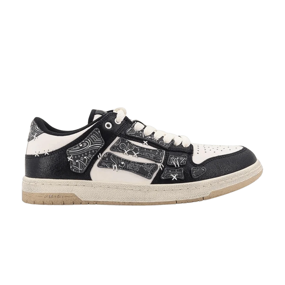 Кроссовки Amiri Skel Top Low 'Bandana - Black White'