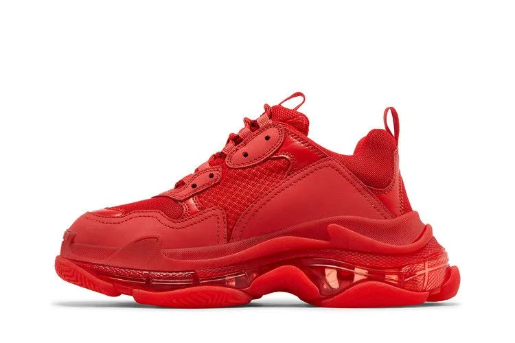 Кроссовки Balenciaga Triple S Sneaker 'Clear Sole - Red' 2019
