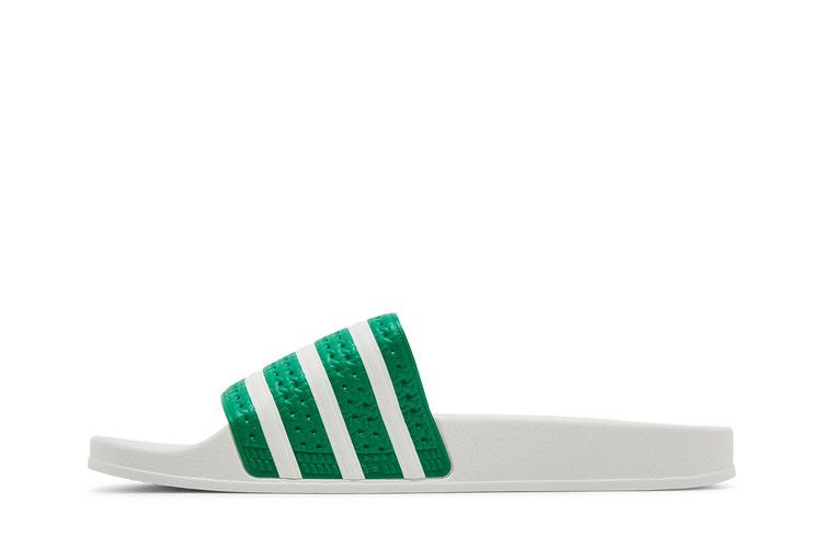 adidas Adilette Slides 'Green White'