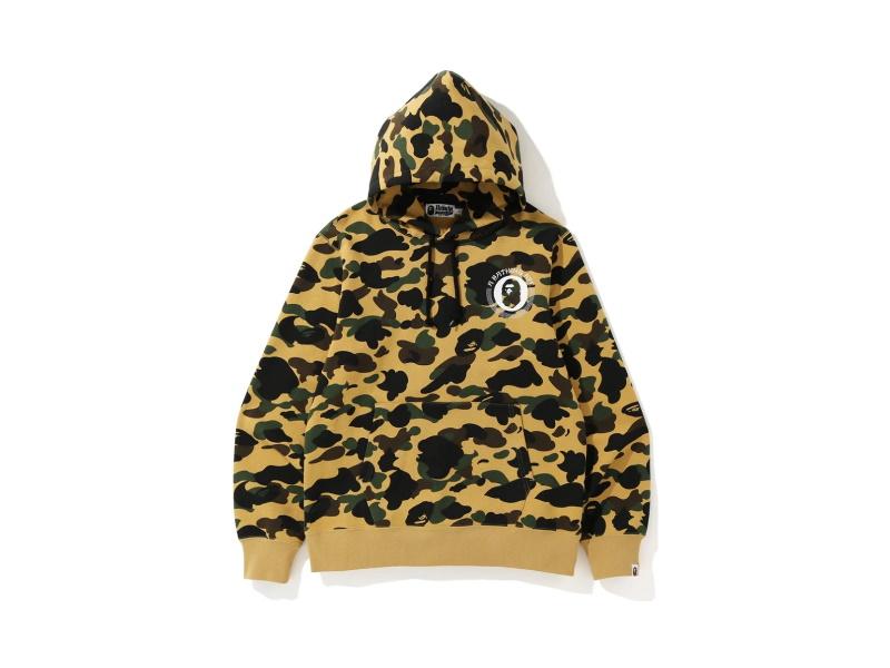 Худи BAPE 1st Camo Kanji Pullover Hoodie Yellow