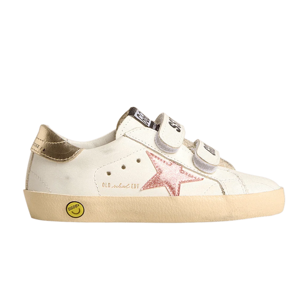 Кроссовки Golden Goose Old School Kids 'White Metallic Peach'