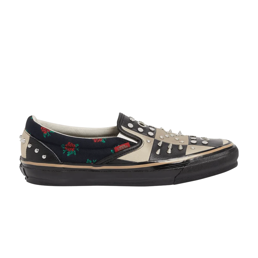 Кроссовки Vans x Gucci OG Classic Slip-On LX 'Black White Patchwork'
