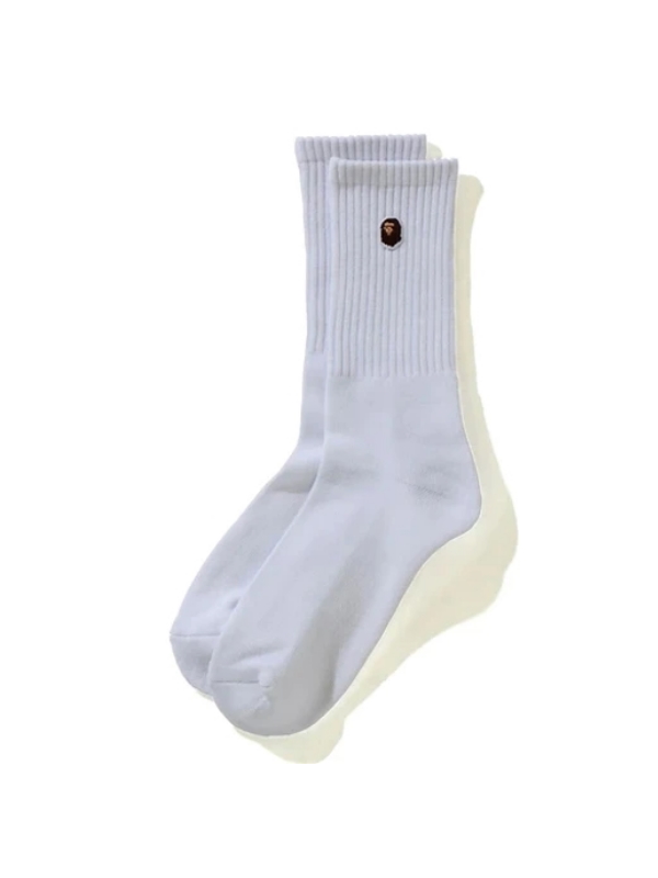 Спортивные носки BAPE Ape Head One Point Socks White