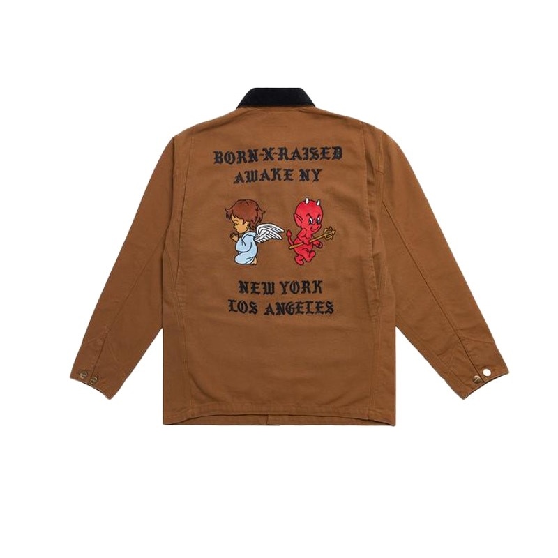 Пальто Awake x Born X Raised Carhartt WIP Chore Coat Brown