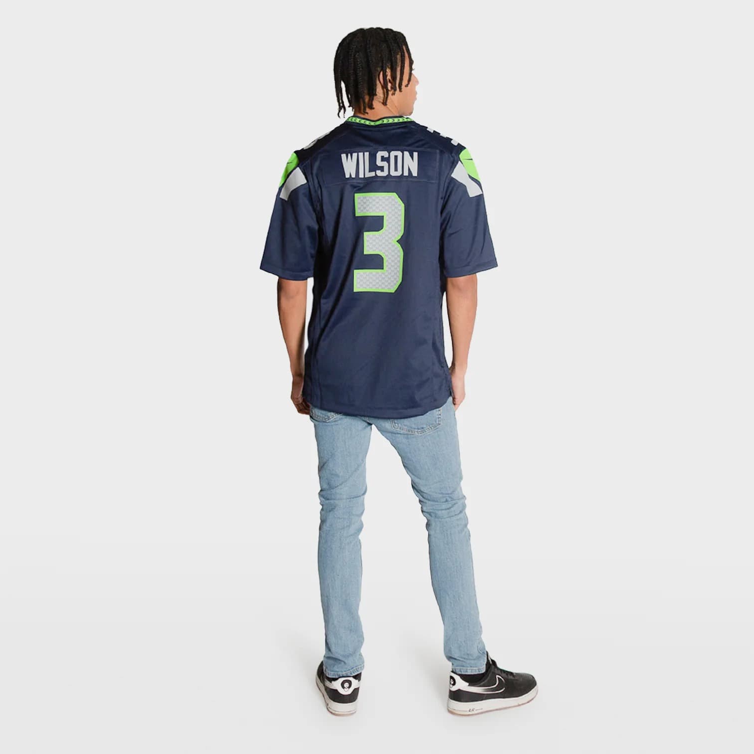 Футболка Nike Russell Wilson Seattle Seahawks Home NFL Game Jersey