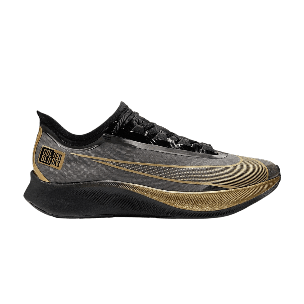 Кроссовки Nike Golden Blocks x Zoom Fly 3 'Black Metallic Copper'