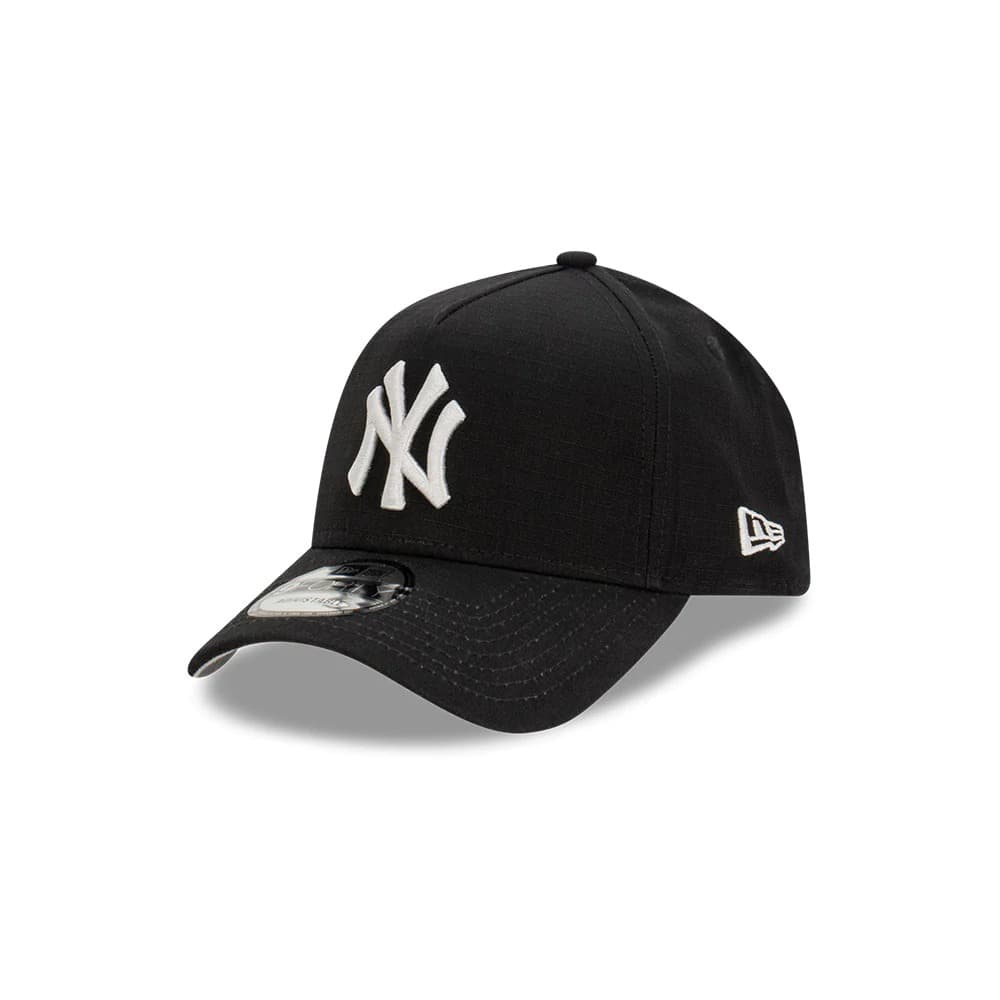 Бейсболка New Era New York Yankees Ripstop 9FORTY A-Frame MLB Snapback Black Hat