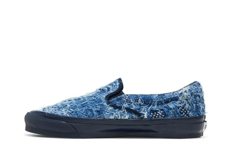 Кроссовки Vans FDMTL x OG Classic Slip-On LX 'Distressed Indigo'