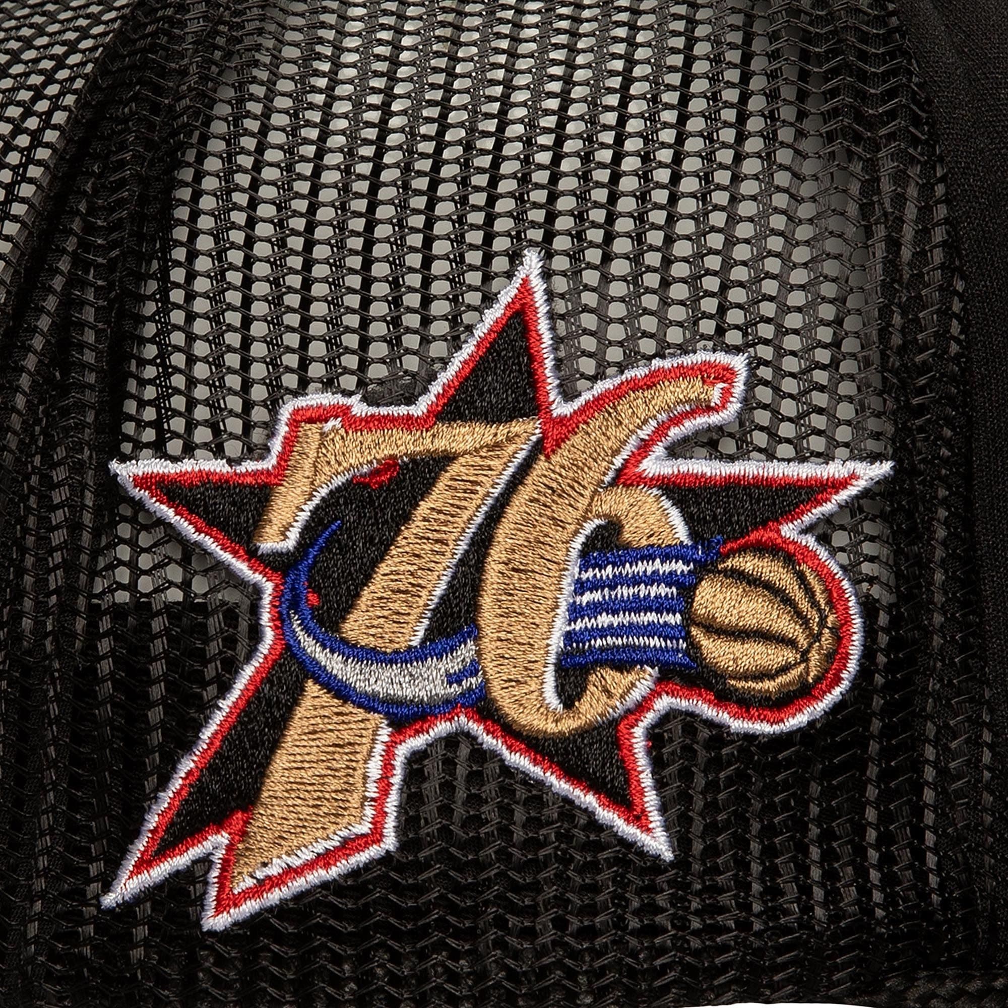 Бейсболка Mitchell & Ness Script Trucker HWC Philadelphia 76ers