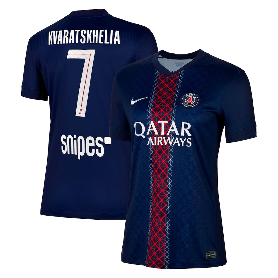 Женское футбольное джерси PSG Nike Dri-FIT ADV Home Match Shirt 2025-26 - Kvaratskhelia 7