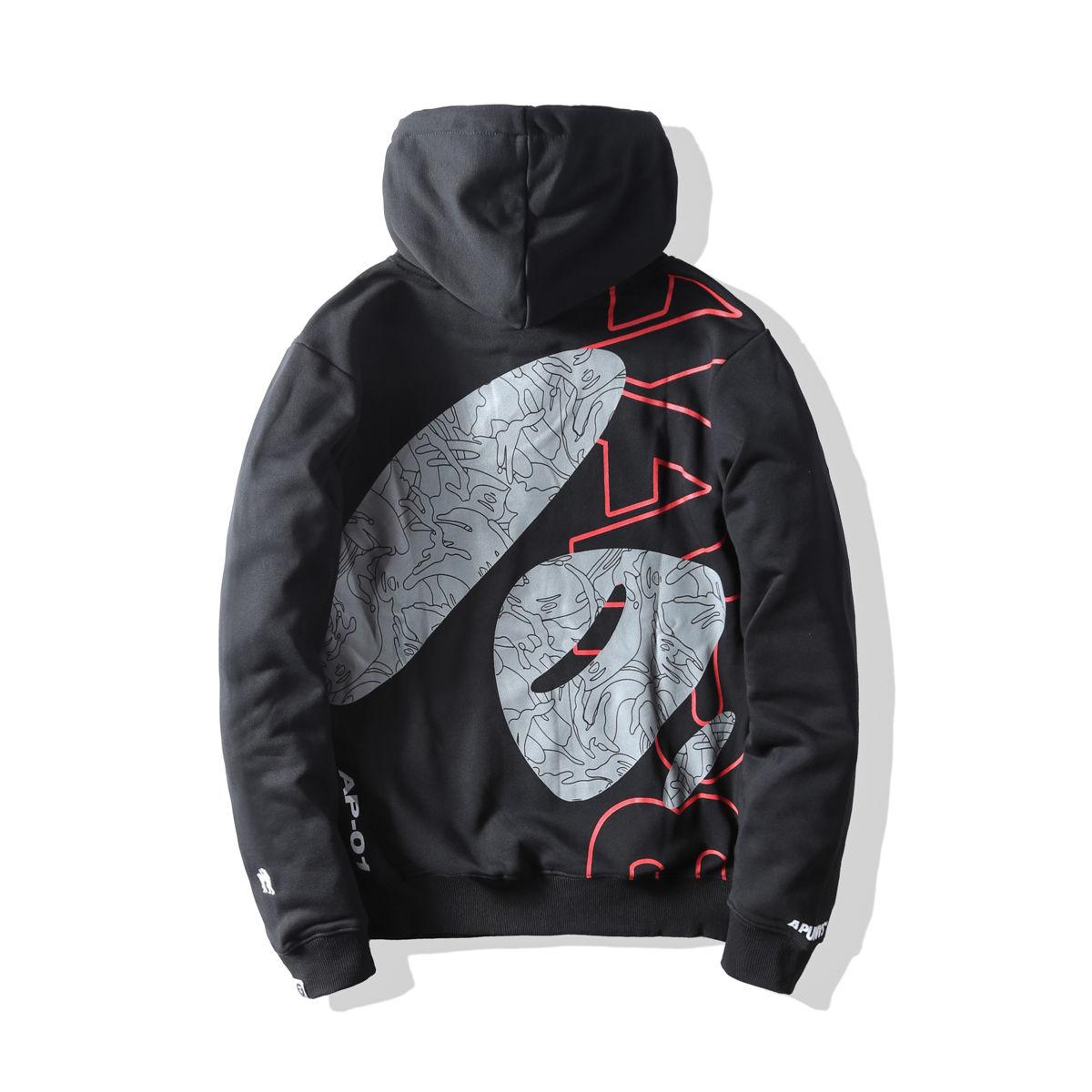 Худи AAPE Grey Crazy