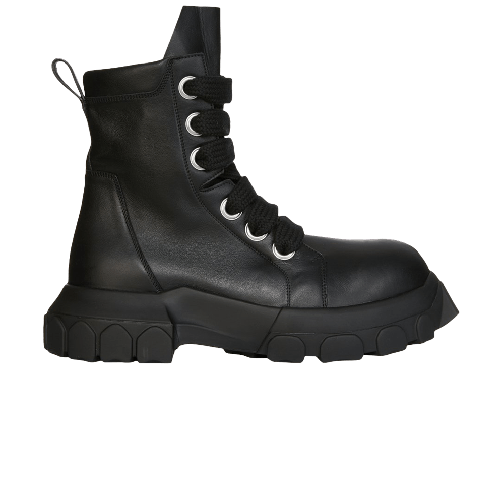 Кроссовки Rick Owens Lido Jumbo Laced Bozo Tractor High 'Black Silver Eyelets'