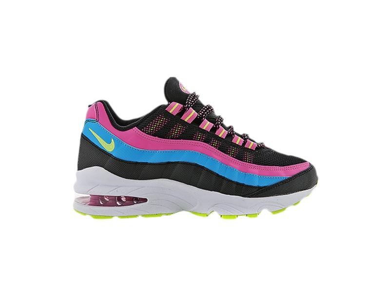 Кроссовки Nike Air Max 95 LE GS Black Volt Ice Red Violet