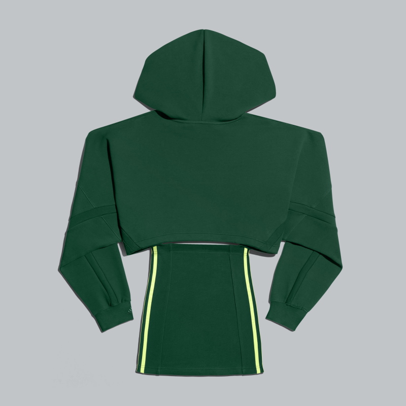 Платье adidas Ivy Park Hooded Cutout Dress Dark Green