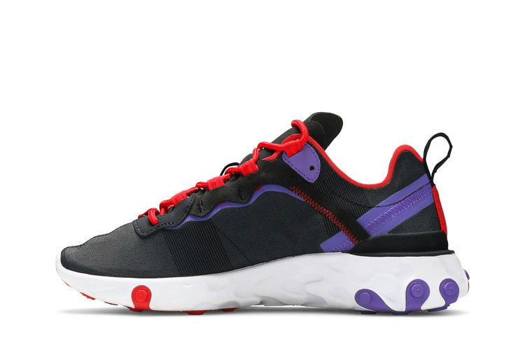 Кроссовки Nike Wmns React Element 55 'Black Red Purple'