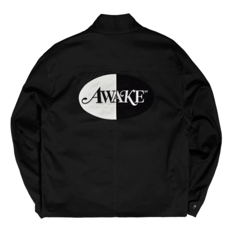 Куртка Awake Split Logo Harrington Patch Jacket Black
