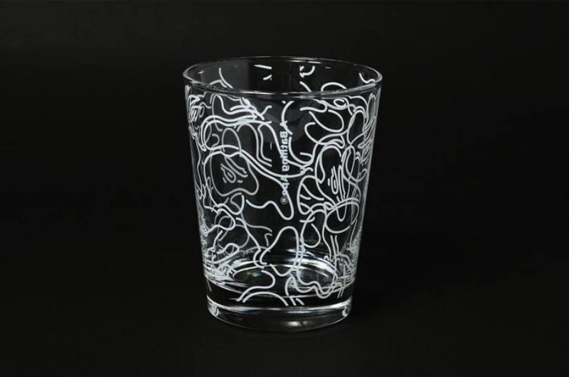 Стеклянный стакан BAPE ABC Neon Glass Cups Clear
