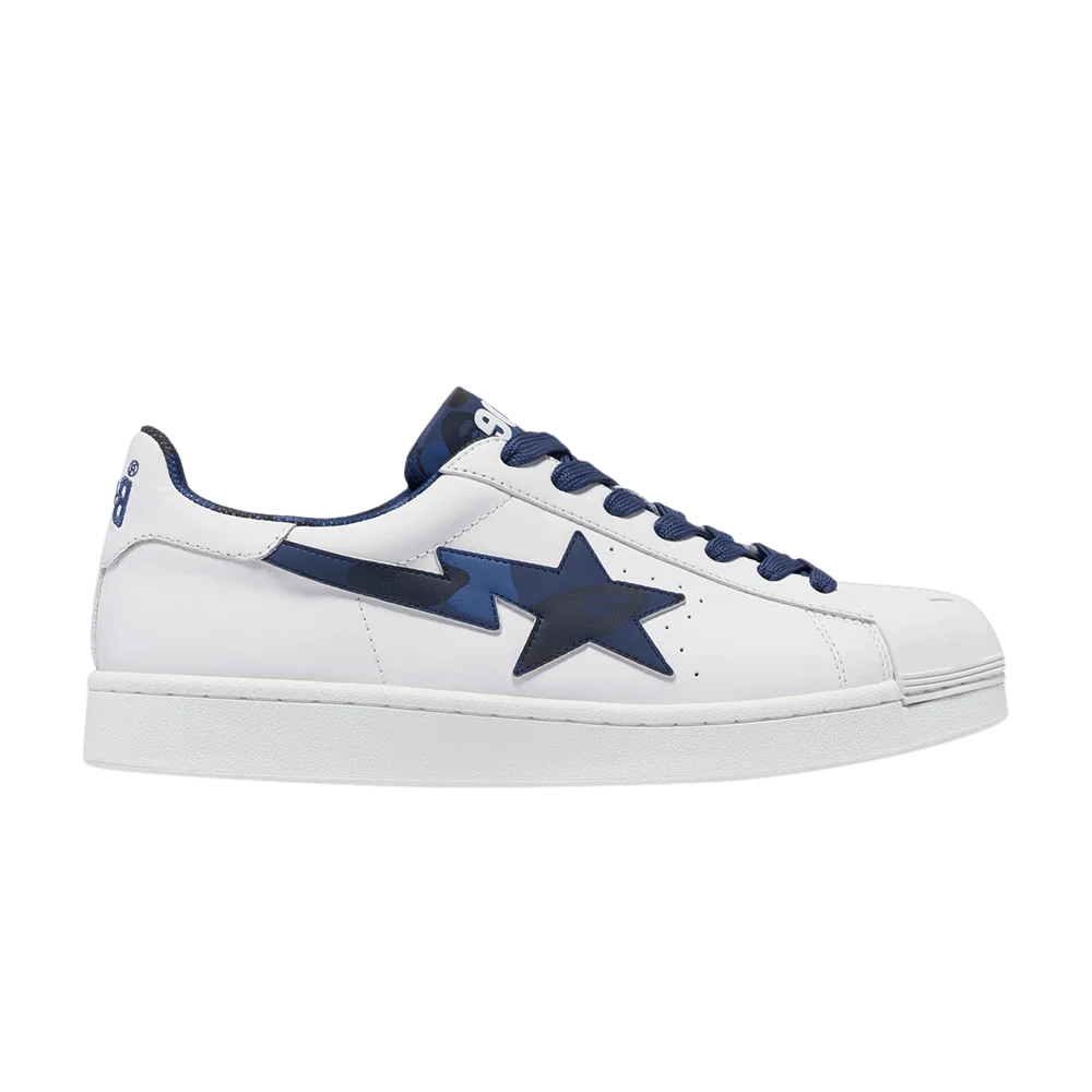 Кроссовки BAPE Wmns Skullsta 'White Navy'