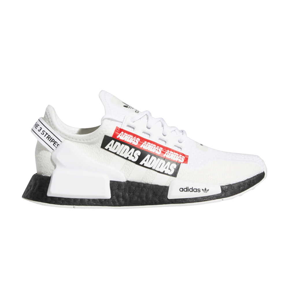 Кроссовки Adidas NMD_R1 V2 J 'Overbranded - Cloud White'