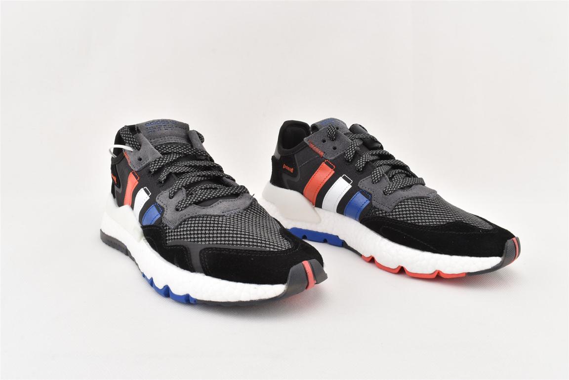 Кроссовки Adidas Nite Jogger 'Black Power Blue'