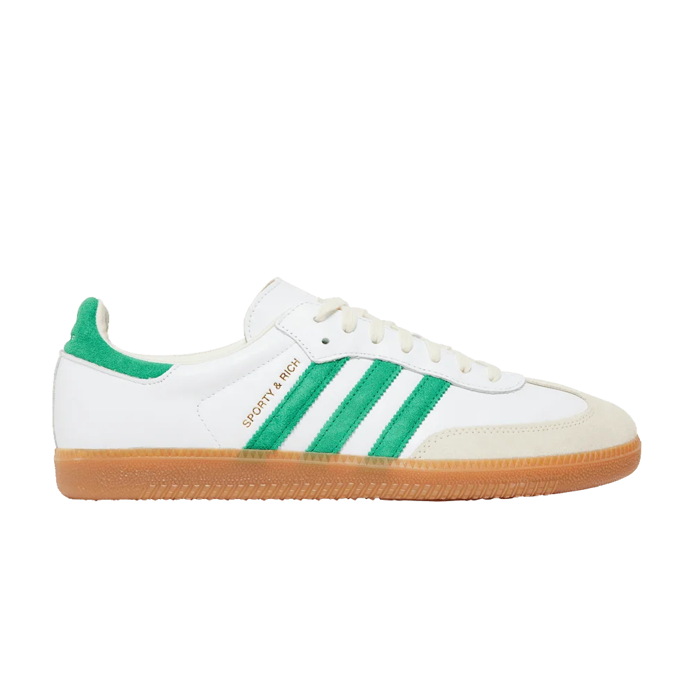 Krossovki-Sporty-Rich-x-adidas-Samba-OG-White-Green