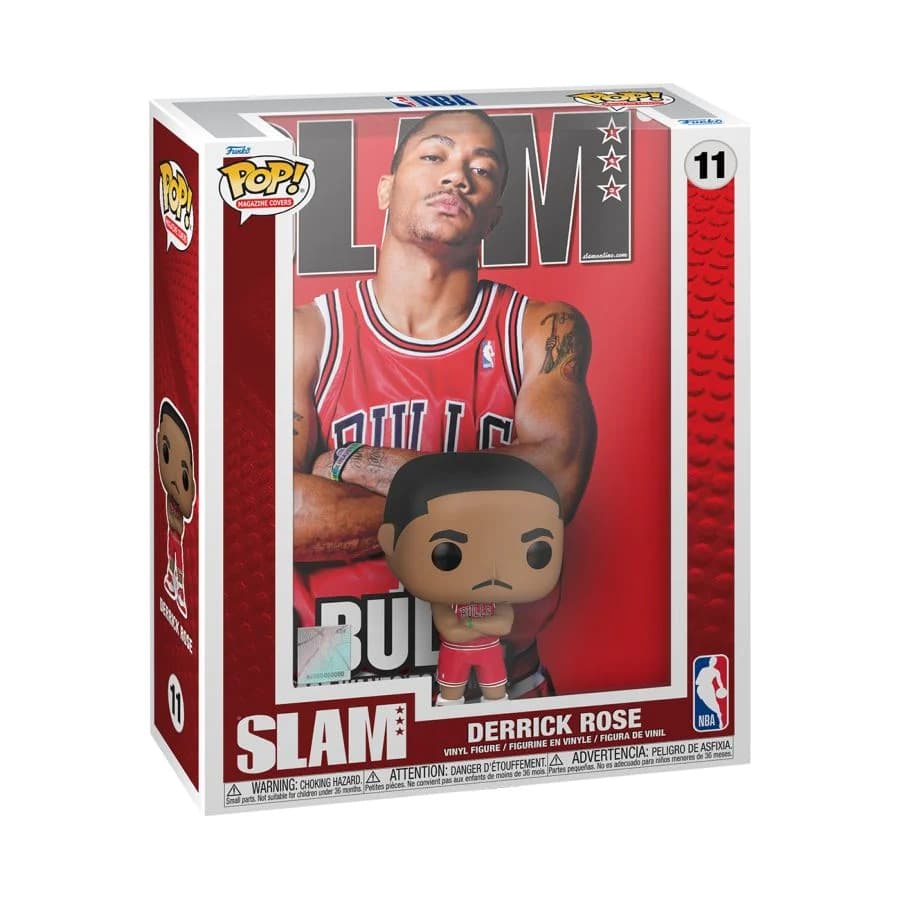 Коллекционная фигурка Funko Derrick Rose Chicago Bulls Slam Magazine Cover NBA Pop Vinyl